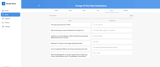 Match game interface